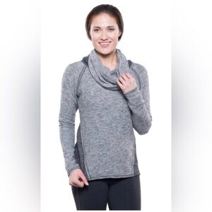 KUHL Women’s Nova Cowl Neck Two-Tone Pullover Sweater Color Sage - Size Medium